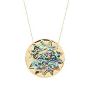 House of Harlow 1960 Abalone Sunburst Pendant